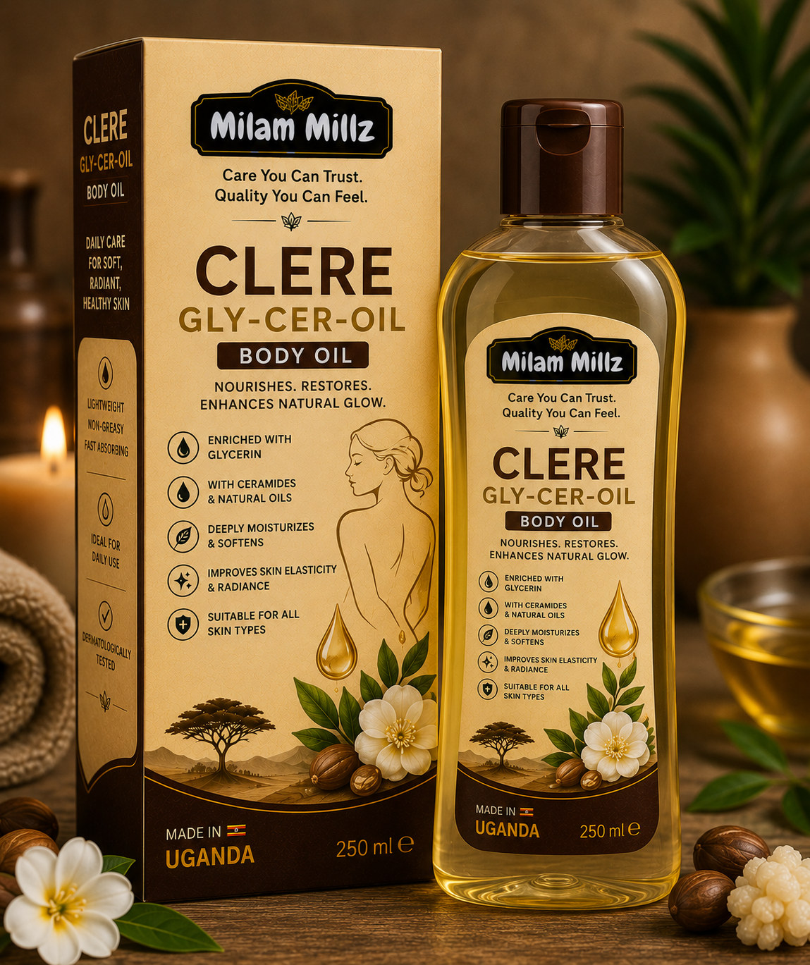 Clere Gly-Cer-Oil Body Oil