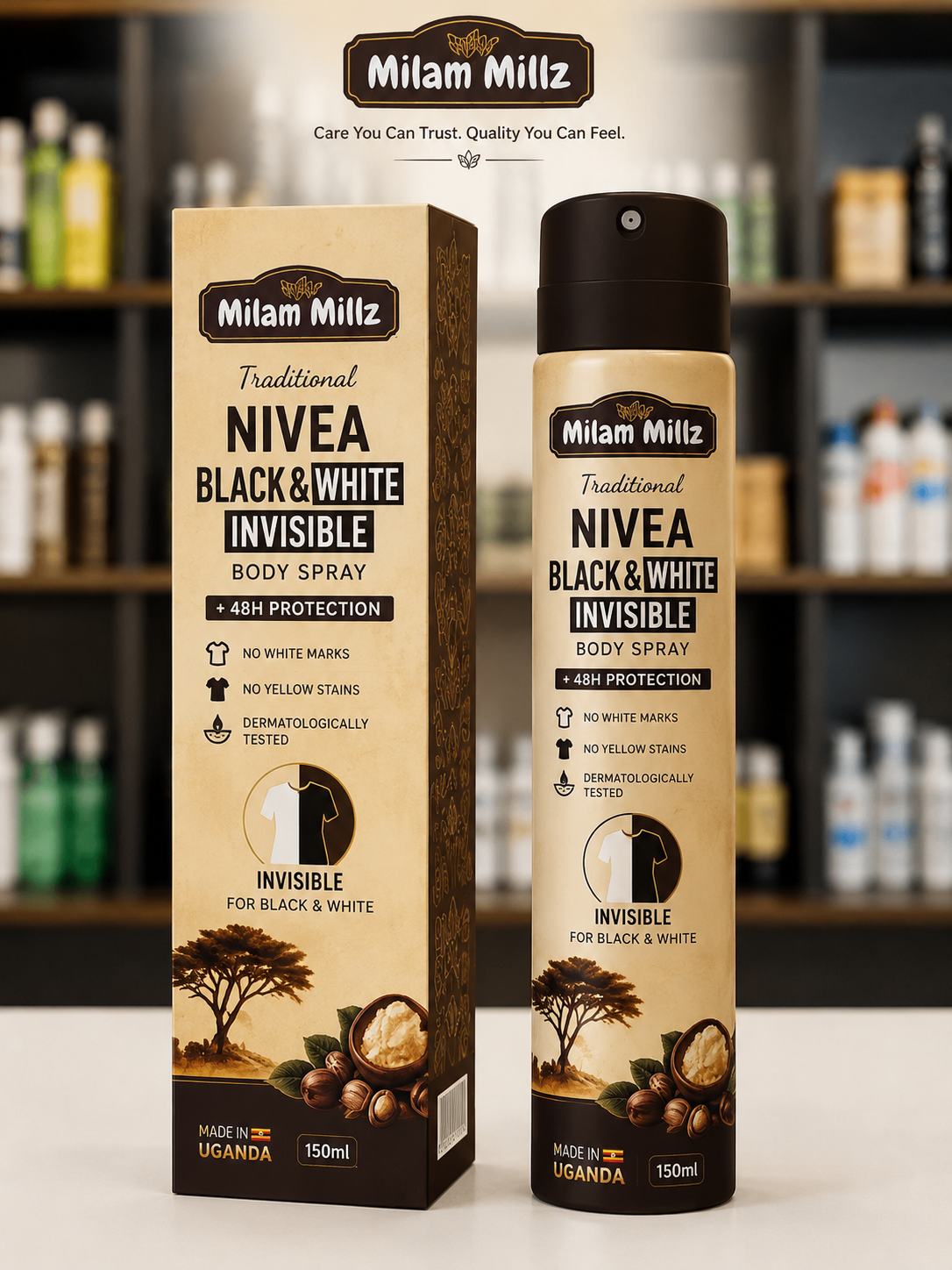 Nivea Black & White Invisible Body Spray