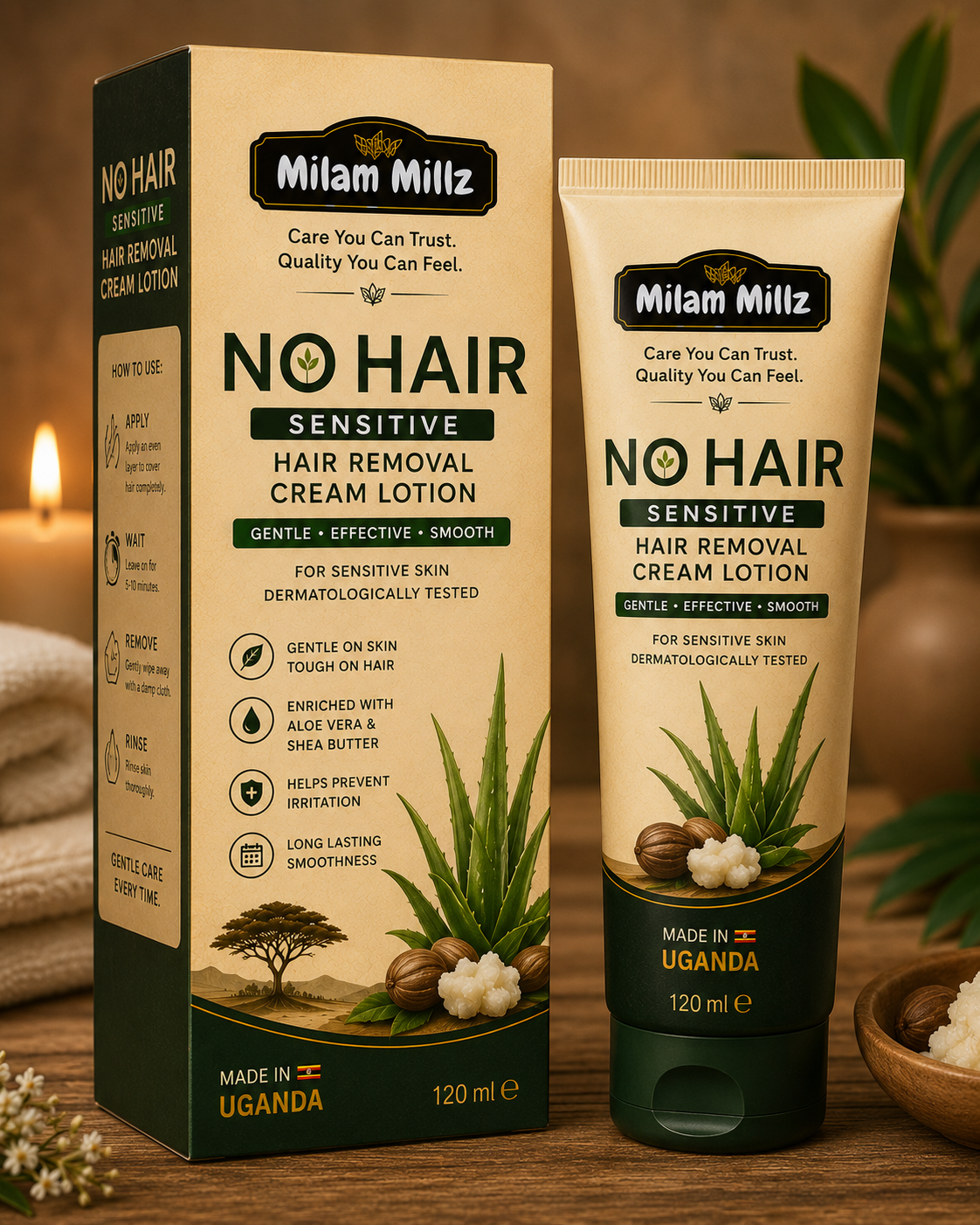 No Hair Sensitive Hair Removal Cream Lotion