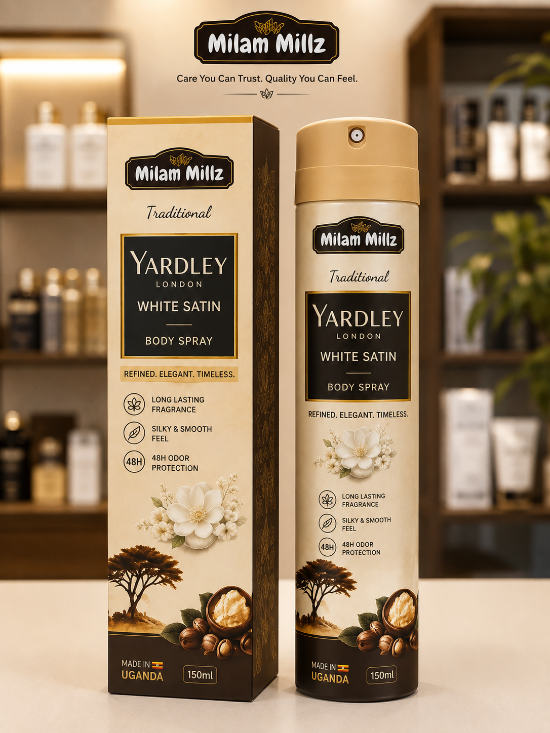Yardley London White Satin Body Spray